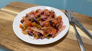 Rezept Vinegret Salat [upl. by Ahsrats]