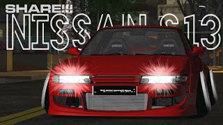 GTA SA Android‼️nissan s13 custom stancecamber drifting [upl. by Inahc]