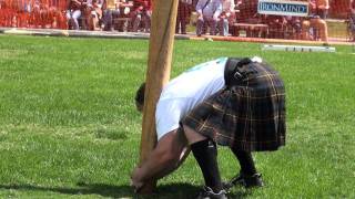 Daniel Mckim  World Champion  Caber Toss  The clock strikes 12 [upl. by Xena]