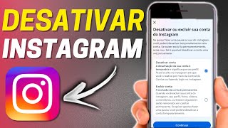 COMO DESATIVAR CONTA DO INSTAGRAM  DESATIVAR INSTAGRAM [upl. by Frasier]