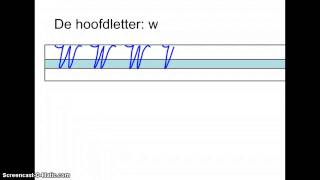 De hoofdletter w [upl. by Aremihc]