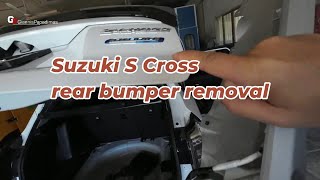 Suzuki S Cross rear bumper removal [upl. by Raynell]