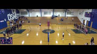 Oswego High School vs Fowler High School Mens JV Volleyball [upl. by Yenahs]