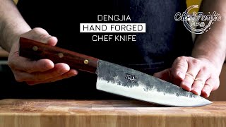 Dengjia Hand Forged Chef Knife Review 5cr15mov [upl. by Aleirbag931]