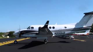 RARE King Air 250 start up and takeoff from Lakeway Airpark [upl. by Hillhouse]