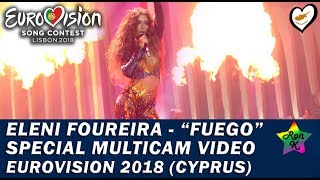 Eleni Foureira  quotFuegoquot  Special Multicam video  Eurovision 2018 Cyprus [upl. by Bernhard]