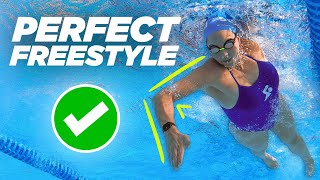 How to Swim PERFECT Freestyle [upl. by Neehcas]