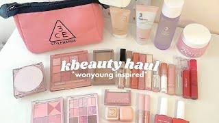 korean 🇰🇷 makeup haul  it girl essentials wonyoung inspired🧸🌷clio romampnd etc [upl. by Doreen15]