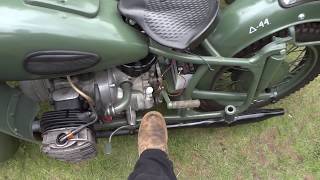 K750 Ural Dnepr running [upl. by Yras]