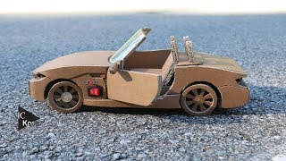 How to make RC CarBMW Z4  Amazing Cardboard DIY [upl. by Schwerin]