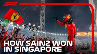 Carlos Sainzs Marina Bay Masterclass  2023 Singapore Grand Prix [upl. by Rafiq]