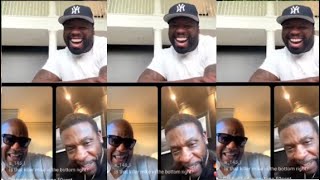 50 Cent clowns Rick Ross and his crew on IG Live with Keith Sweat and Earthquake [upl. by Rrats]