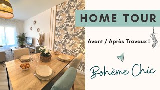 HOME TOUR  Avant  Après Travaux de rénovation   Décoration  BOHÈME CHIC  Vlog 25 [upl. by Maressa]