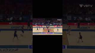 What A Set By Earvin Ngapeth volleyball sports volley editviralshorts highlights [upl. by Li]