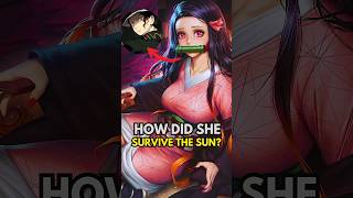 How Did Nezuko Survive the Sun 🌞 demonslayer [upl. by Arrec]