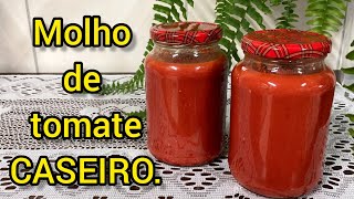 Melhor molho de tomate CASEIRO bem vermelhinho [upl. by Ygiaf]