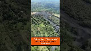 Mud volcano erupts in Colombia prompts evacuations in Antioquia [upl. by Aidualk]