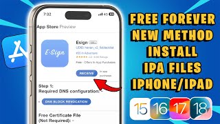 FREE  Install IPA Files on iOS No Revoke With New Esign Unlimited [upl. by Inez]