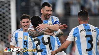 Messi Argentina outlast Colombia in penalty kicks to advance  2021 Copa America  FOX SOCCER [upl. by Trebbor]