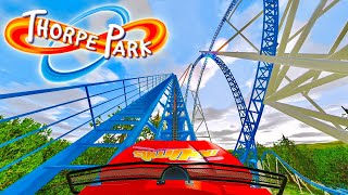 THORPE PARK New Roller Coaster POV Animated [upl. by Umberto328]