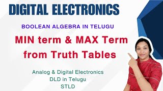 How to find Minterm amp Maxterm from Truth Table [upl. by Liam]