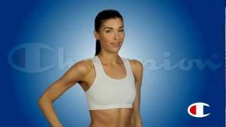 Champion Double Dry® Seamless Shiny Sports Bra Style 2893 [upl. by Leafar]