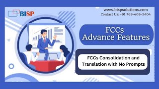 FCCs Consolidation and Translation with No Prompts  Oracle FCCs Performance Tuning  FCCs Optimize [upl. by Siraf324]