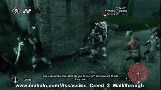 Assassins Creed 2 Walkthrough  Mission 31 Behind Closed Doors Part 1 HD [upl. by Amata107]