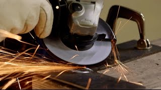 How to grind with a bonded abrasive on an angle grinder [upl. by Coppock]