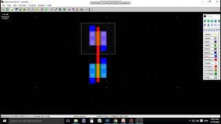 CMOS INVERTER USING MICROWIND SOFTWARE [upl. by Nevile]