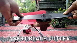 brush cutter blade installationgrass cutter cutting blade installation [upl. by Annohsak]