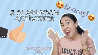 5 ENGAGING CLASSROOM ACTIVITIES  FILIPINO TEACHERS  TAGALOG [upl. by Selim]