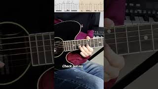 Knockin On Heavens Door 2nd Solo by Guns N Roses  Acoustic Guitar lesson [upl. by Egas]