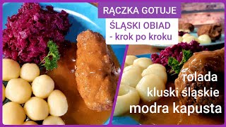 Rączka gotuje rolada wołowa kluski śląskie i modra kapusta [upl. by Assyli904]