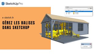 Comment gérer les balises  ou calques dans SketchUp [upl. by Christenson]