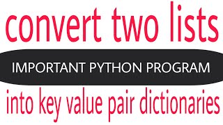 how to convert lists into dictionariescodetantra python answers in telugupython dictionaries [upl. by Frankie]