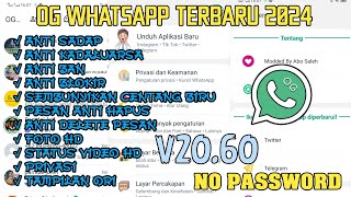 UPDATE  OG WHATSAPP TERBARU 2024  WA OG  APK OG WHATSAPP ANTI SADAP [upl. by Hasseman]