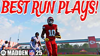 The Best Run Plays In Madden 25Never Have To Pass Again [upl. by Ayikal]