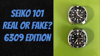 Seiko 101  How to tell if a 6309 is real or fake [upl. by Hernardo512]