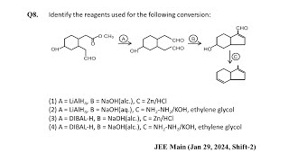 Q8 JEE Main Chemistry PYQ Jan 29 2024 Shift 2  Aldehyde amp Ketones  NEON JEE NEET [upl. by Sension811]