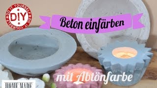 How To I Wohnaccessoires aus gefärbtem Beton I Deko Inspirationen Selbstgemacht [upl. by Cho]