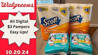 Walgreens All Digital Deal  Cheap Pampers amp Scott 102024 walgreensdeals [upl. by Aremaj883]