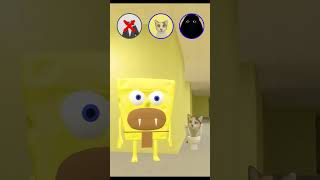 POV 🔴 Beware SpongeBob is Lurking Behind the Wall 😱 meme gmod cat [upl. by Lletnom903]