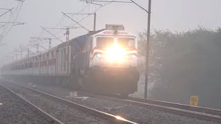 30 In 1  Mega Compilation Of Colourful Trains In Rain Fog Sunshine amp Lightning [upl. by Lletnahs]