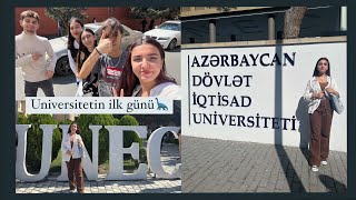 Universitetin ilk günü vlog✨ Unec Nizami İçərişəhər Gənclik korpusu [upl. by Annerol835]