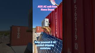 Solar powered AC MiniSplit in a shipping container [upl. by Ines]