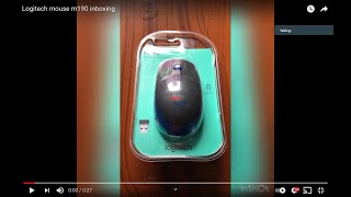 Logitech mouse m190 unboxing [upl. by Vilhelmina686]