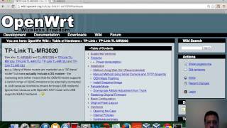 WiDy Flashing OpenWrt on TL MR3020 [upl. by Dusen]