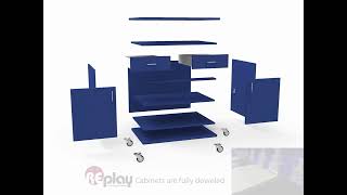 REplay® Storage Cabinets Construction [upl. by Atazroglam]