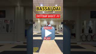 BASSAI DAI  Shotokan Karate Kata athlete [upl. by Urissa]